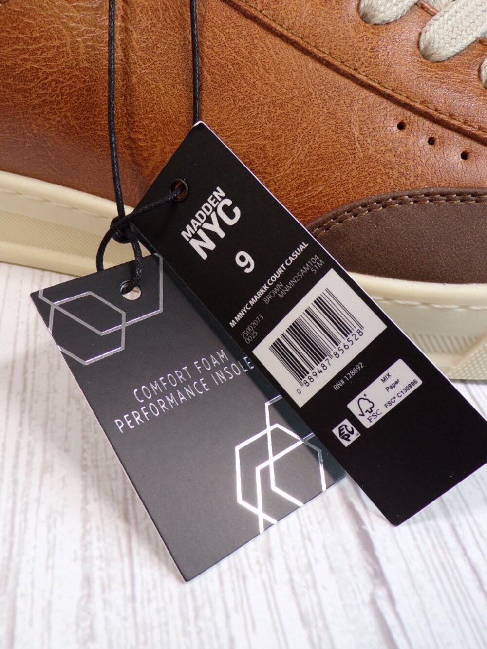 NWT Madden NYC Men's Markk Court Casual Sneakers in Brown - Picture 2 of 8